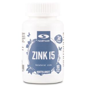Healthwell Zink 15 90 kaps produkt bild
