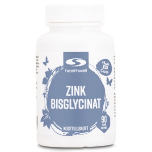 Healthwell Zinkbisglycinat 90 kapsler produktbillede