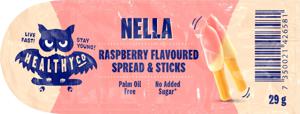 HealthyCo Nella White Choco Raspberry Sticks 29 g produkt bild