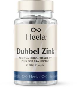 Heela Dubbel Zink 60 kaps produkt bild