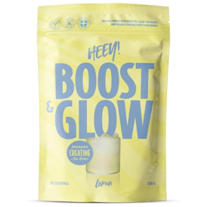 Heey! Boost & Glow Creatine + Coll-egan®, Lemon, 300 g produktbilde