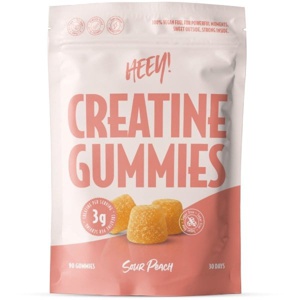 Heey! Creatine Gummies Sour Peach - 90 stk. produktbillede