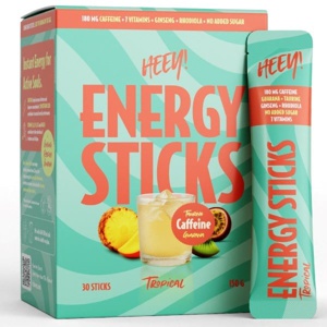 HEEY Energy Sticks Koffein+Guarana Tropical 30 sticks produktbillede