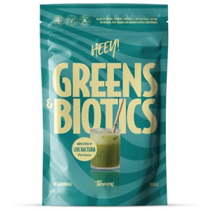 Heey! Greens & Biotics Superfood + ImmuneBoost Tropical 300 g produktbilde