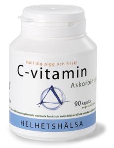 Helhetshälsa C-vitamin Askorbinsyra 600 mg 90 kapslar produkt bild