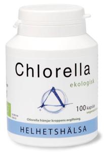 Helhetshälsa Chlorella 100 kapslar produkt bild