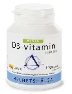 D3-vitamin Vegan 75 mcg 3000 IE 100 kapslar produkt bild