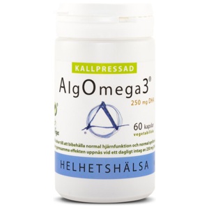 Helhetshälsa Koldpresset AlgOmega 3 60 kapsler produktbillede