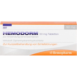 HEMODORM 50 mg Einschlaftabletten Produktbild