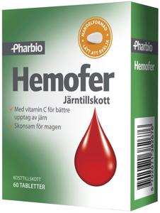 Hemofer 60 tabletter produkt bild