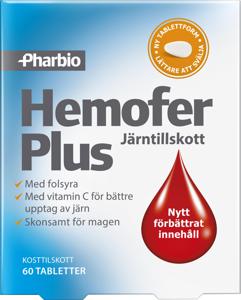 Hemofer Plus 60 tabletter produkt bild