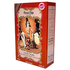 Henna Color Pulver kastanienbraun Chatain, 100 g Pulver Produktbild