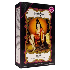 Henna Color Pulver schwarz Noir, 100 g Pulver Produktbild