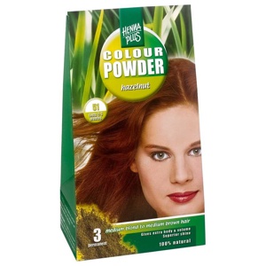 Hennaplus Colour Powder Hazelnut, 100 g Pulver Produktbild