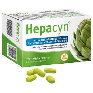 Hepacyn Artischocke Cholin Filmtabletten, 120 St Filmtabletten Produktbild