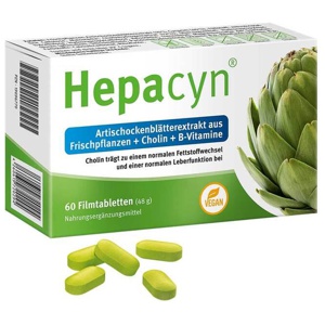 Hepacyn Artischocke Cholin Filmtabletten, 60 St Filmtabletten Produktbild