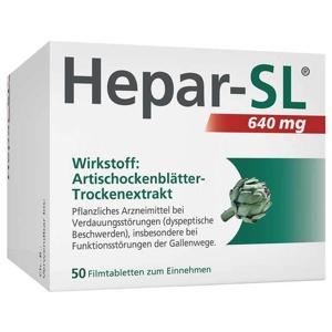 Hepar-SL® 640 mg Filmtabletten, 50 St Filmtabletten Produktbild