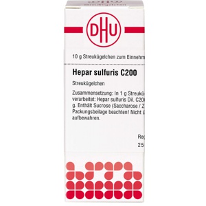 HEPAR SULFURIS C 200 Globuli Produktbild