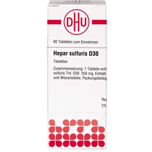 HEPAR SULFURIS D 30 Tabletten Produktbild