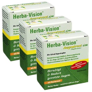 Herba-Vision® Augentrost sine Augentropfen, 3x20x0.4 ml Augentropfen Produktbild