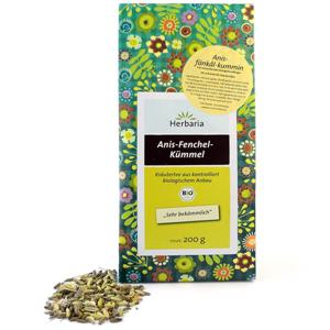 Herbaria Anis Fänkål Kummin te 200 g produkt bild
