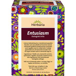 Herbaria Entusiasm Tea 15 tepåsar produkt bild