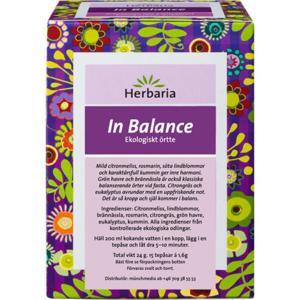Herbaria In Balance Tea 15 tepåsar produkt bild