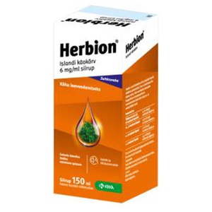 Herbion islandi käokõrv siirup 6mg 1ml 150ml n1 toote pilt