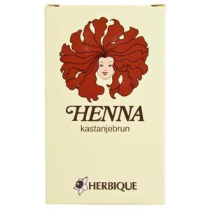 Herbique Henna pulver kastanjebrun 125g produkt bild