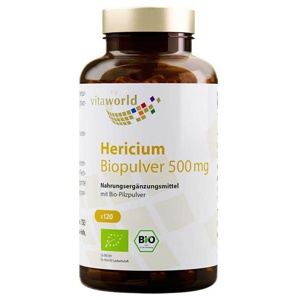 Hericium Biopulver 500 mg Kapseln, 120 St Kapseln Produktbild