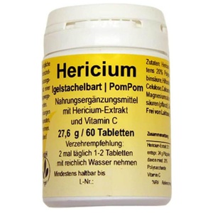 Hericium Igelstachelbart Tabletten, 60 St Tabletten Produktbild