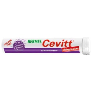 Hermes Cevitt + Magnesium Brausetabletten, 20 St Brausetabletten Produktbild