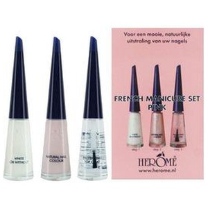 Herome French Manicure Set Pink 3 x 10ml produktbillede