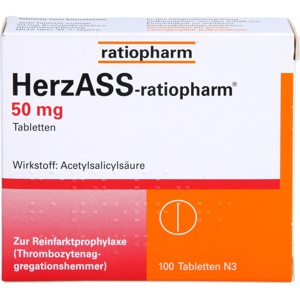 HERZASS-ratiopharm 50 mg Tabletten Produktbild