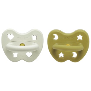 Hevea Naturgumminapp - Archipelago coziness, 3-36 mån Ortodontisk 2-pack produkt bild