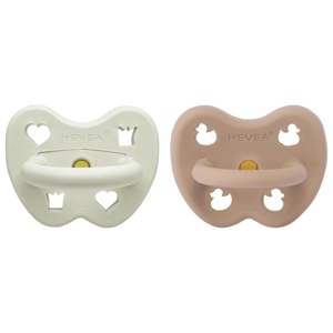 Hevea Naturgumminapp - Fireplace warmer 3-36 mån Ortodontisk 2-pack produkt bild