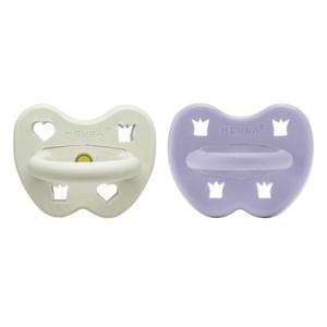 Hevea Naturgumminapp - Twilight frost Rund 2-pack produkt bild
