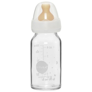 Hevea Standard Neck Baby glasflaska 120ml produkt bild