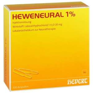 HEWENEURAL 1% Injektionslösung Ampullen Produktbild