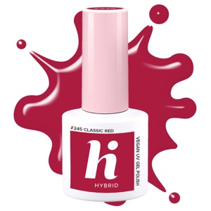 Hi Hybrid UV Gel Polish Classic Red #245 5ml produkt bild