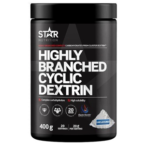 Highly Branched Cyclic Dextrin Maltodextrin Utan Smaksättning 400 g produkt bild