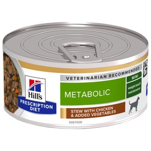 Hill's Prescription Diet Canine Metabolic Weight Management Mini Stew Chick&Veg 24x156 g produkt bild