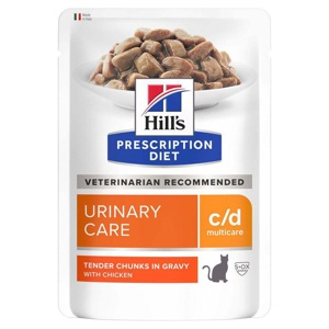 Hill's Prescription Diet Feline c/d Urinary Care Multicare Chicken 12x85 g produktbilde
