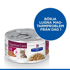Hill's Prescription Diet Feline i/d Digestive Care Stew Chicken & Vegetables 82 g produkt bild