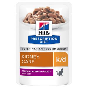 Hill's Prescription Diet Feline k/d Kidney Care Beef 12x85 g produkt bild