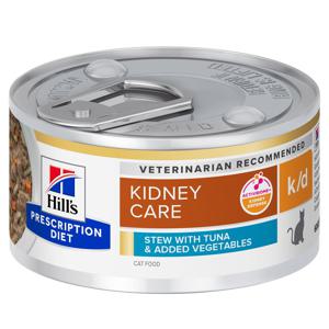 Hill's Prescription Diet Feline k/d Kidney Care Stew Tuna & Veg. 24x82 g produkt bild