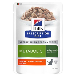 Hill's Prescription Diet Feline Metabolic Weight Loss & Maintenace Chicken 12x85 g produktbilde