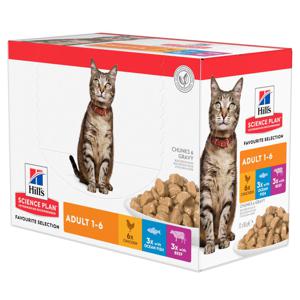 Hill's Science Plan Adult 24 x 85 g Meat & Fish Selection produkt bild