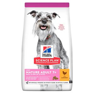Hill's Science Plan Dog Mature Adult 7+ Light Small & Mini Chicken (25 kg) produkt bild