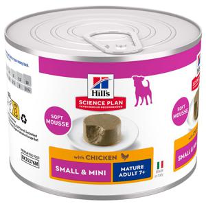 Hill's Science Plan Mature Small & Mini Mousse - Ekonomipack: Kyckling 24 x 200 g produkt bild